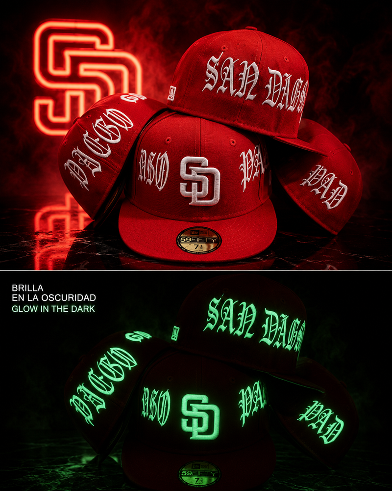 San Diego Padres – New Era 59FIFTY Glow in the Dark Fitted Cap