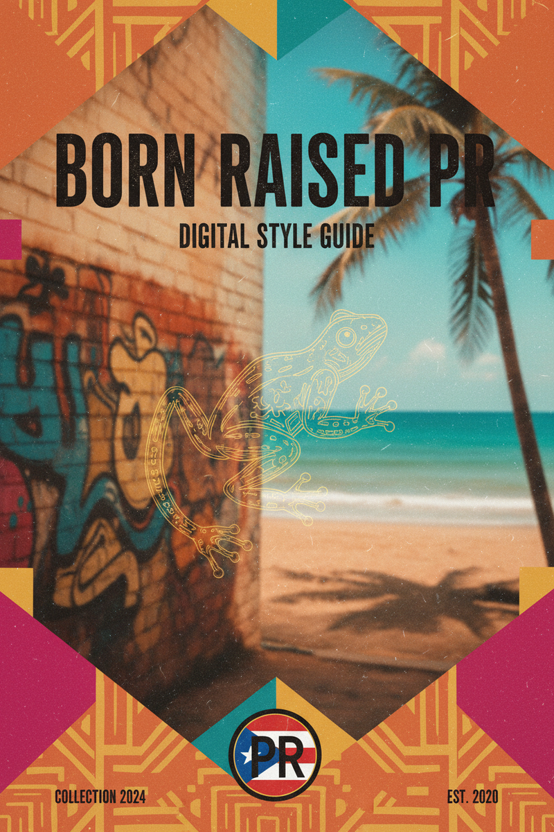 Portada de la Guía de Estilo Digital Born Raised PR